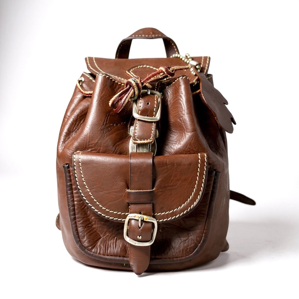 Roots Women’s Vintage Genuine Leather Mini Backpack
